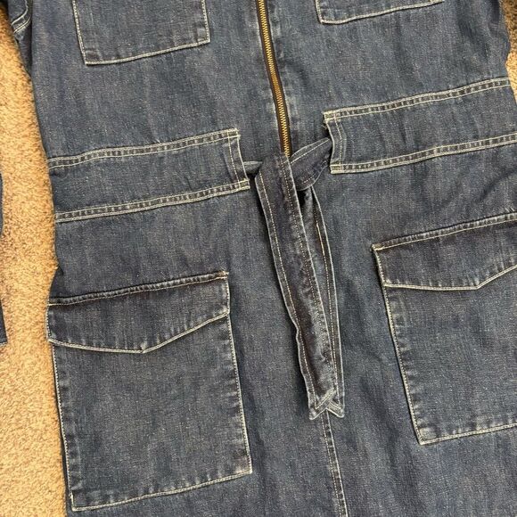 NWT J crew Denim utility dress size 8 - Picture 6 of 8